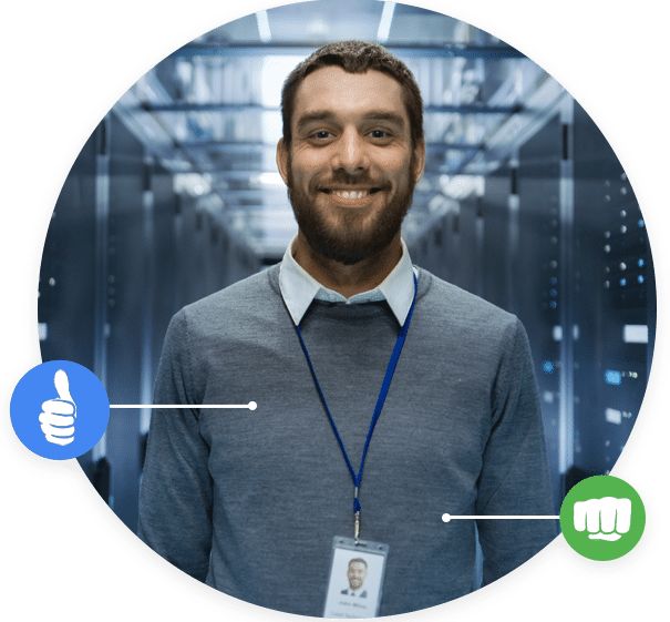 Data Engineer smiling about SDWAN