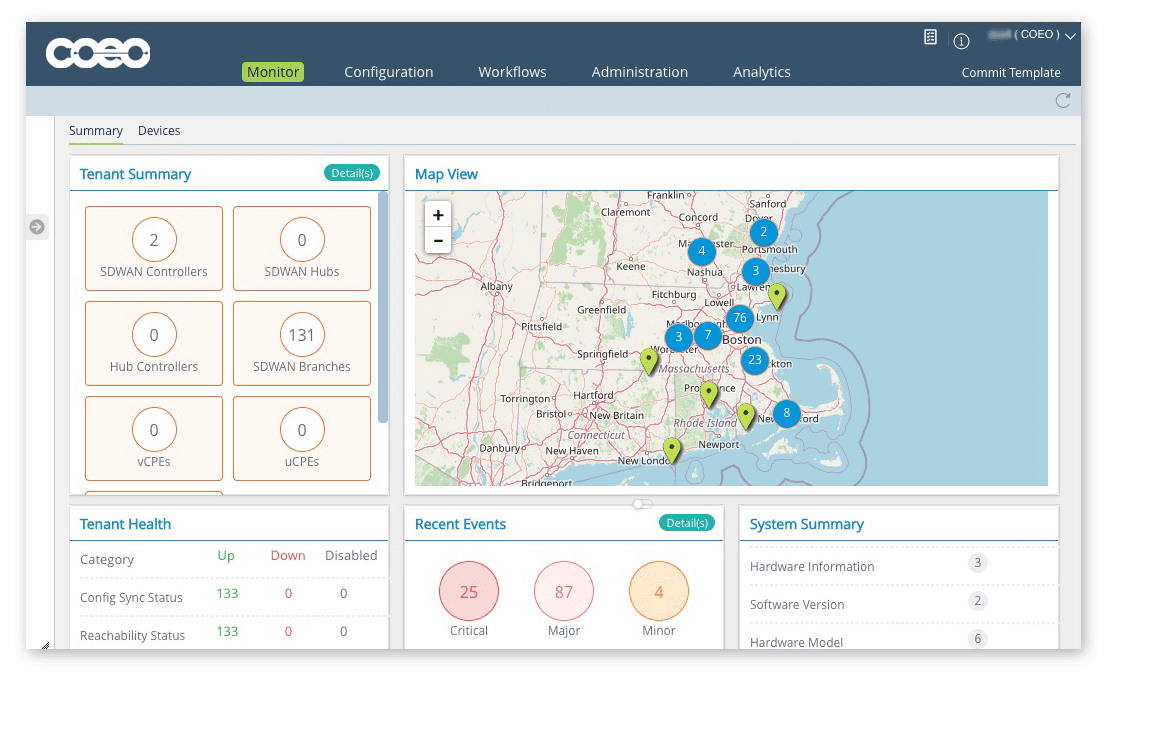 SDWAN User Dashboard