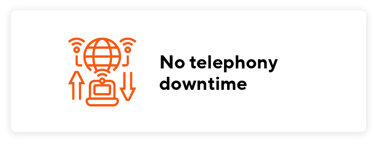 No telephony downtime@3x