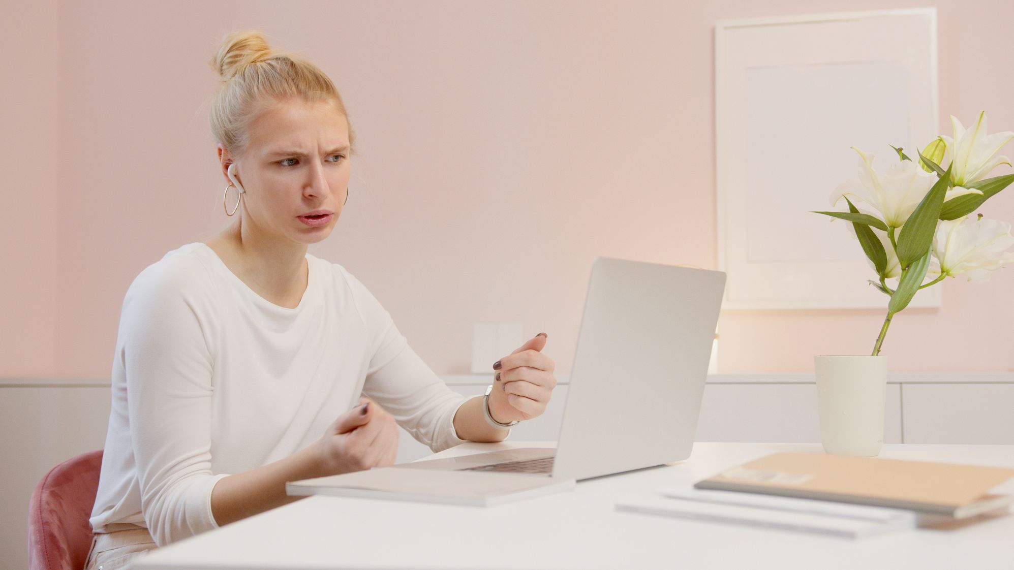 Person working on laptop