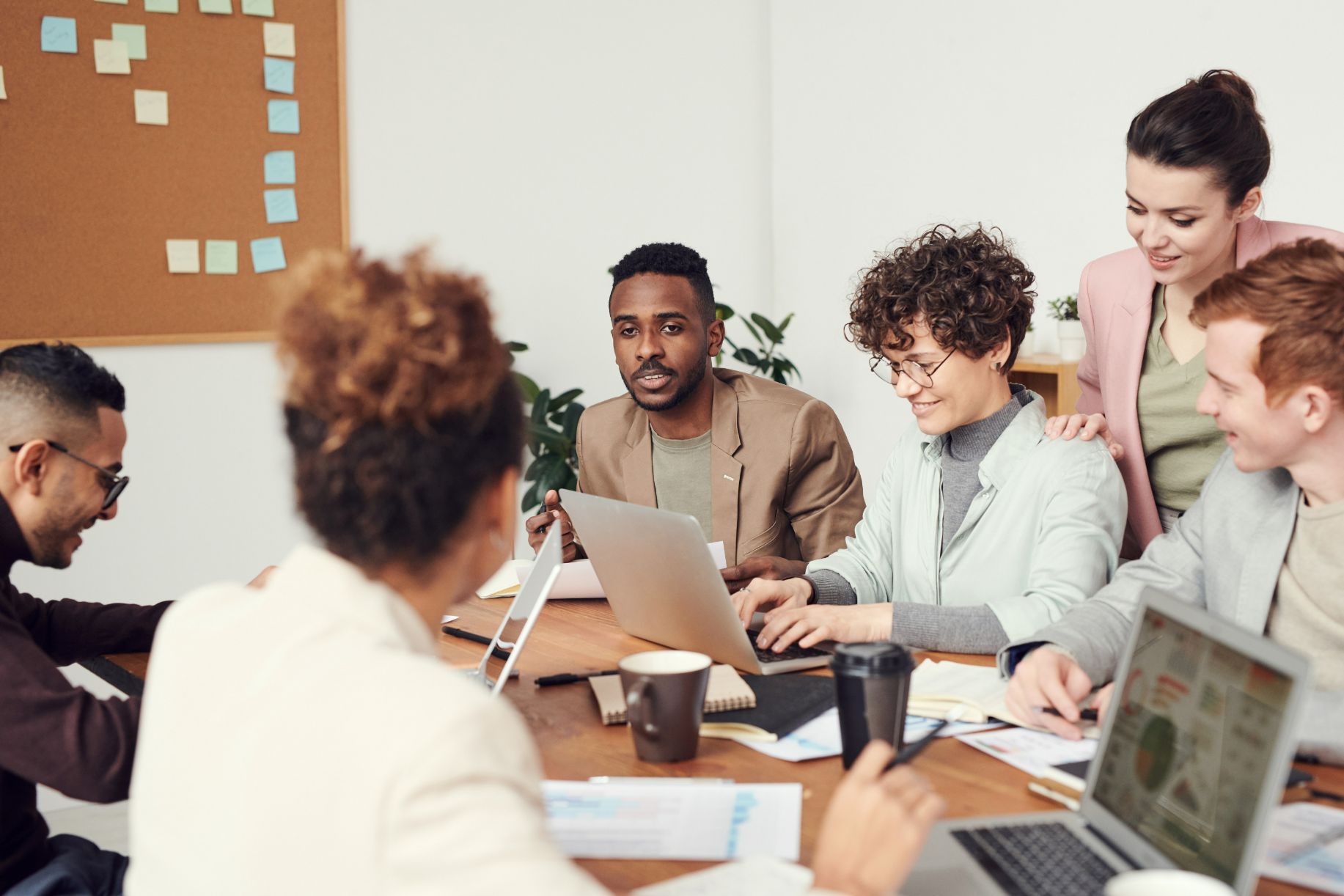 Group of people working on computers